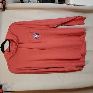 Vineyard Vines Long Sleeve Logo Pocket Tee Hoodie Med